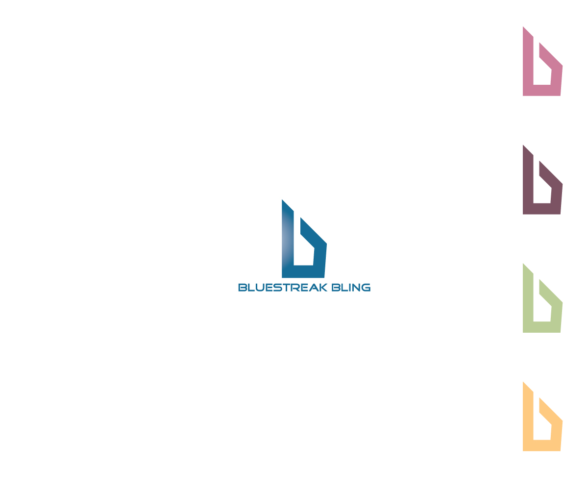 Logo Design by Rosaleen for Bluestreak Crystals, Bluestreak Jewellery & Mi Web Design | Design #19653552