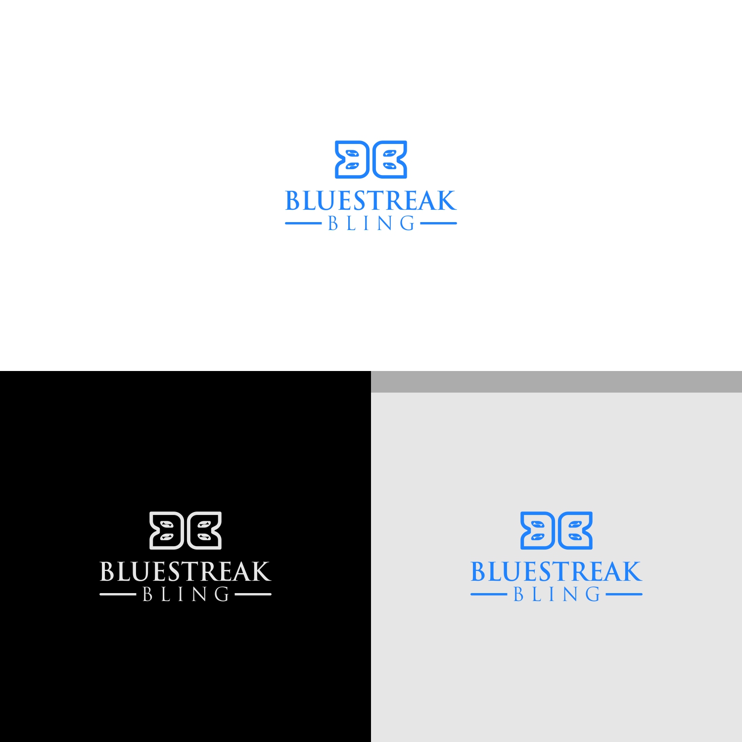 Logo Design by papo 2 for Bluestreak Crystals, Bluestreak Jewellery & Mi Web Design | Design #19688099