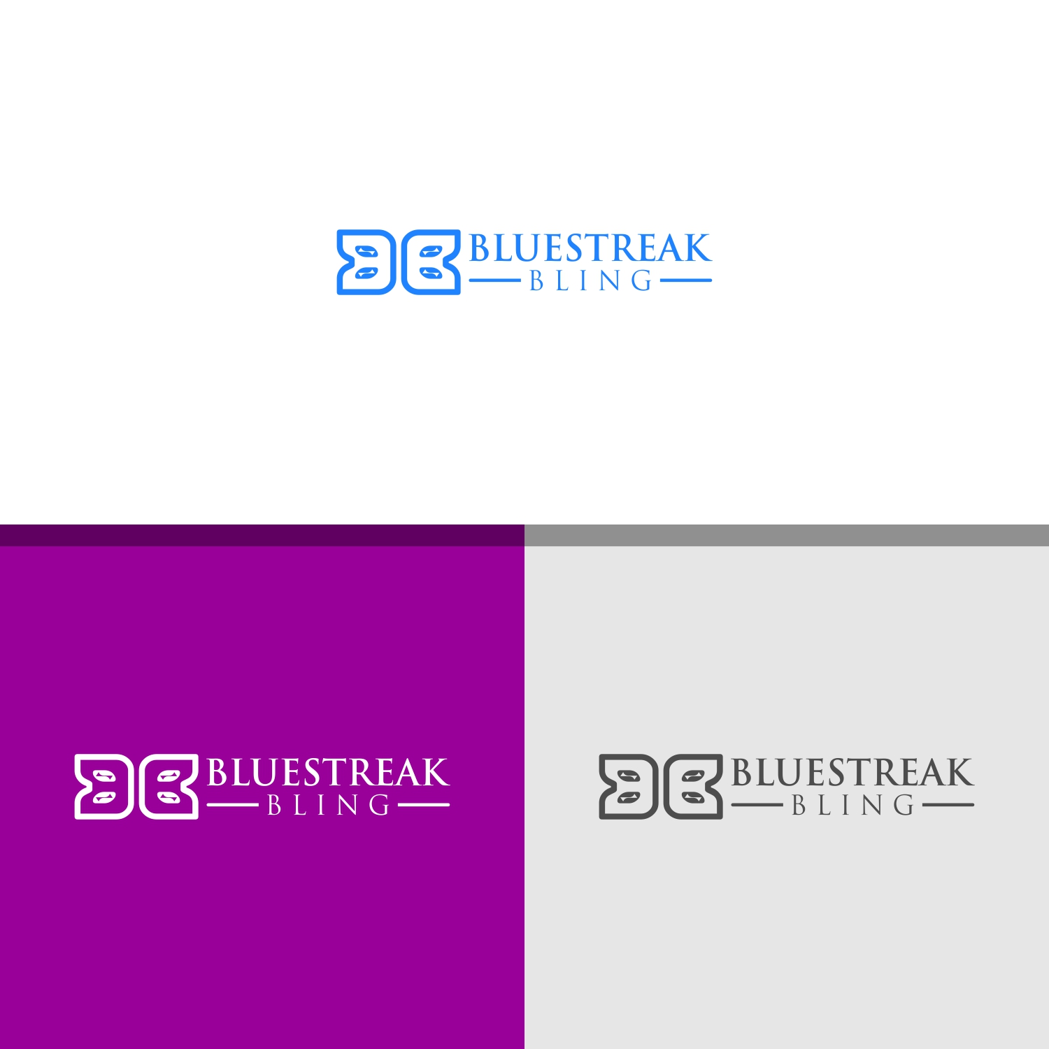 Logo Design by papo 2 for Bluestreak Crystals, Bluestreak Jewellery & Mi Web Design | Design #19688102