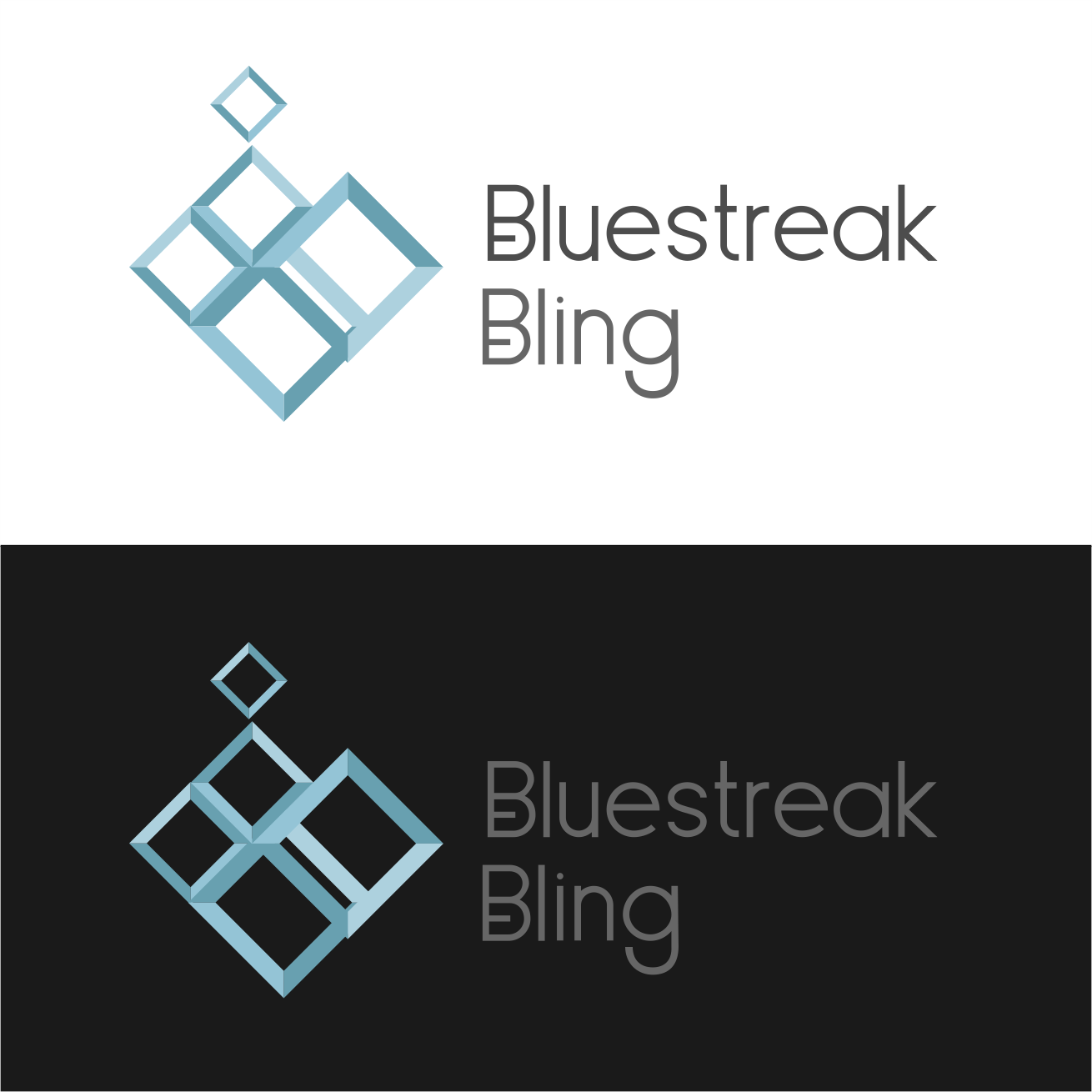Logo Design by Ants8 for Bluestreak Crystals, Bluestreak Jewellery & Mi Web Design | Design #19679211