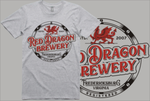 T-shirt Design by Rox Art Design for Red Dragon Brewery, LLC | Design: #19647430