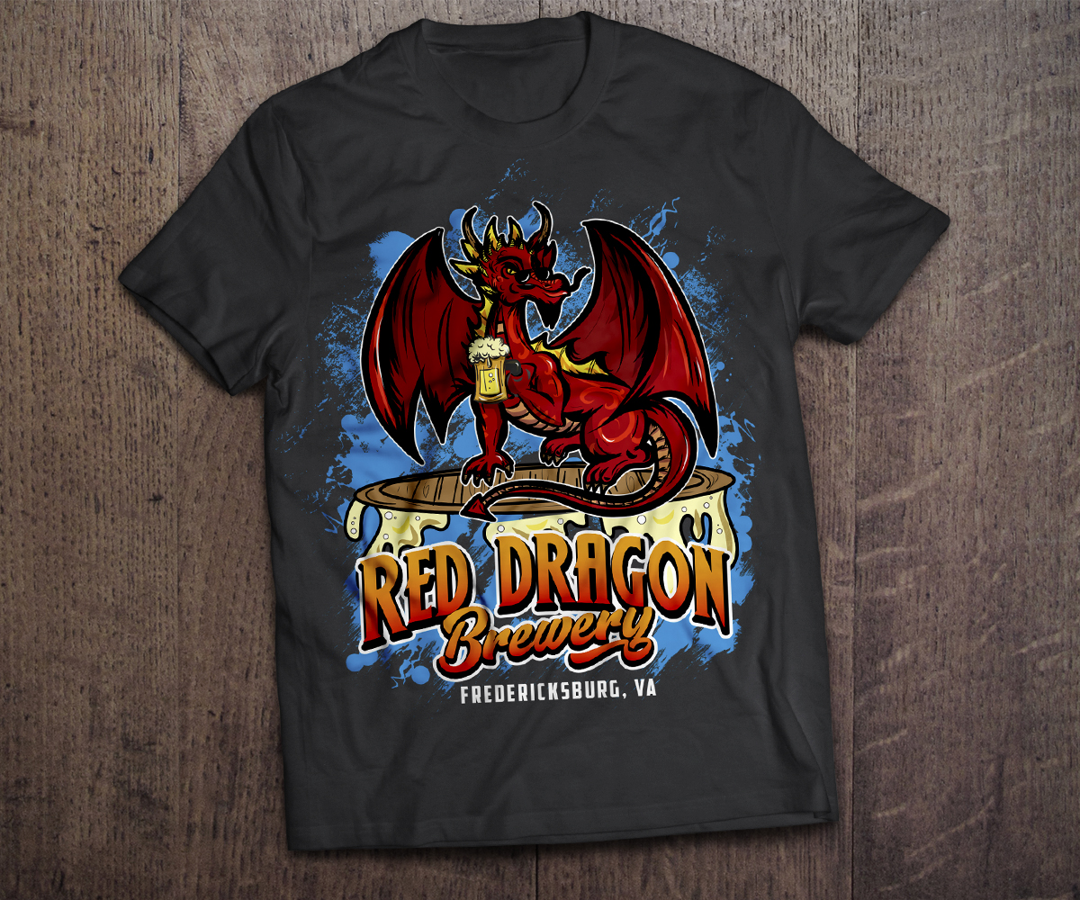 T-shirt Design by FigliaPerduta for Red Dragon Brewery, LLC | Design #19642661