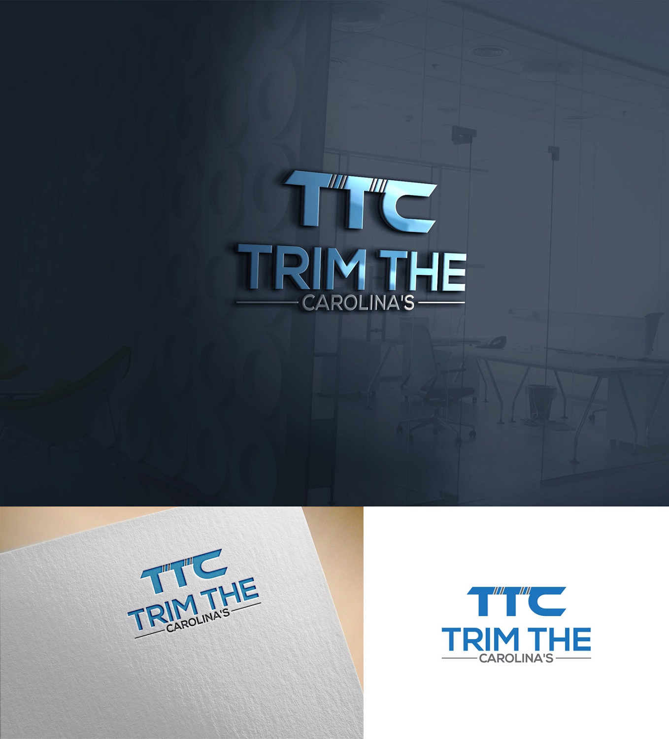 Logo Design by MD ASHIK 2 for Trim the Carolina's | Design #19704541