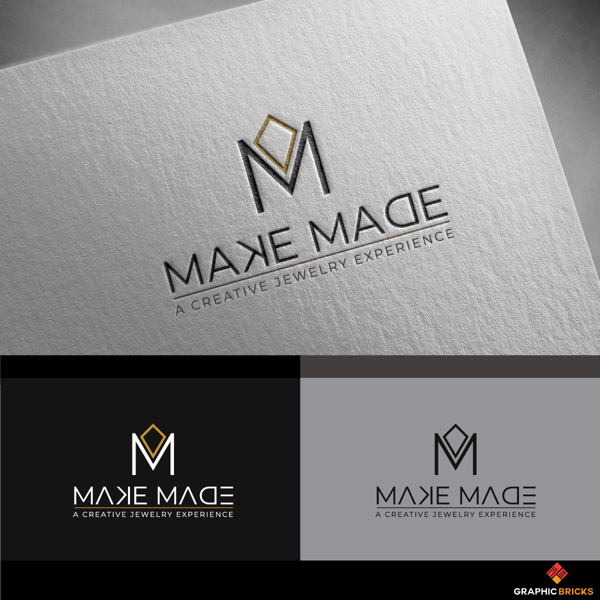 Logo Design by Graphic Bricks for Make Made Jewelry | Design #19664586