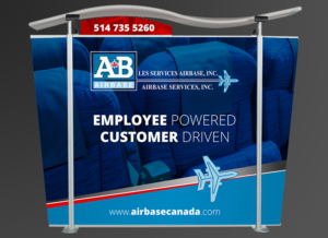 Aerospace cabin interior maintenance and repair  | Messestand-Design von ecorokerz