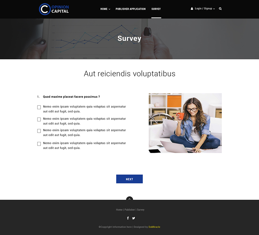 Web-Design von Da Miracle für Opinion Capital inc. | Design #19834923