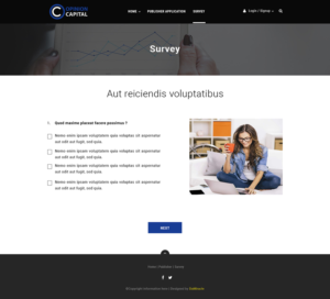 Web Design by Da Miracle for Opinion Capital inc. | Design: #19834923