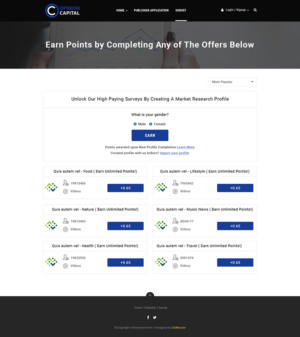 Web Design by Da Miracle for Opinion Capital inc. | Design: #19859442