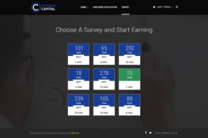 Opinion Capital - Paid Surveys publisher portal | Diseño Web por Da Miracle