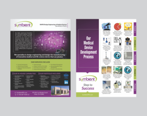 Medical device engineering service firm needs an update to flier | Diseño de Flyer por DesignMarket