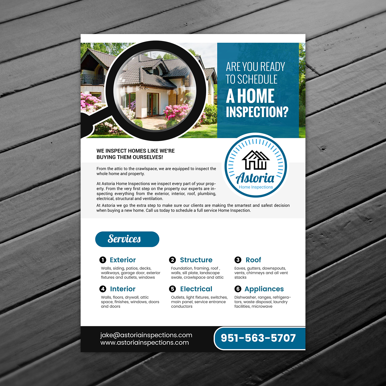 Flyer Design by debdesign for Astoria Home Inspections | Design #19648866
