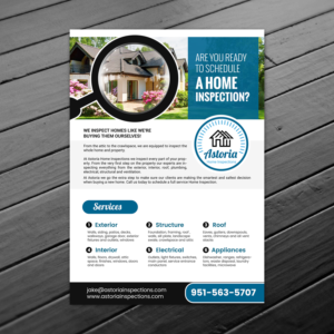 Flyer Design by debdesign for Astoria Home Inspections | Design: #19648866