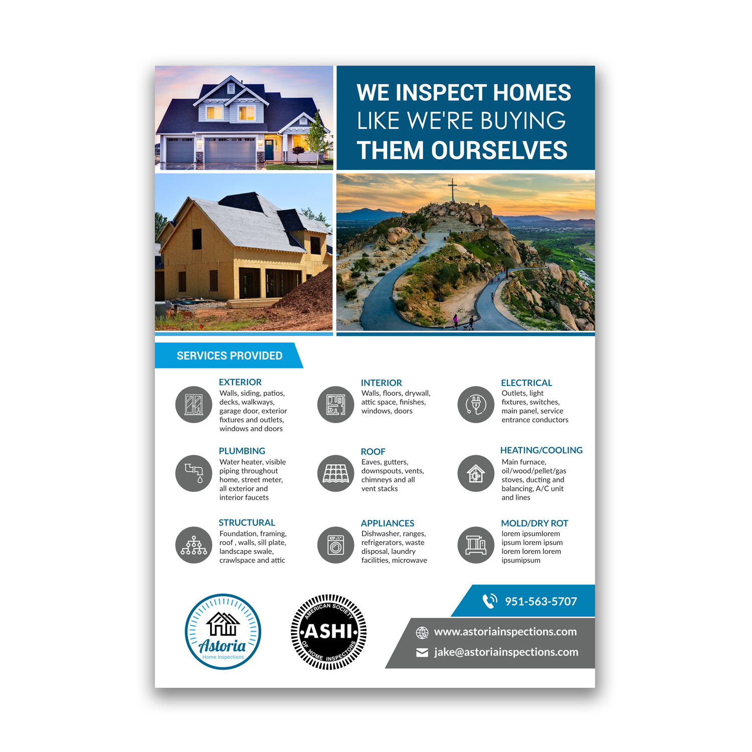 Flyer Design by debdesign for Astoria Home Inspections | Design #19655366