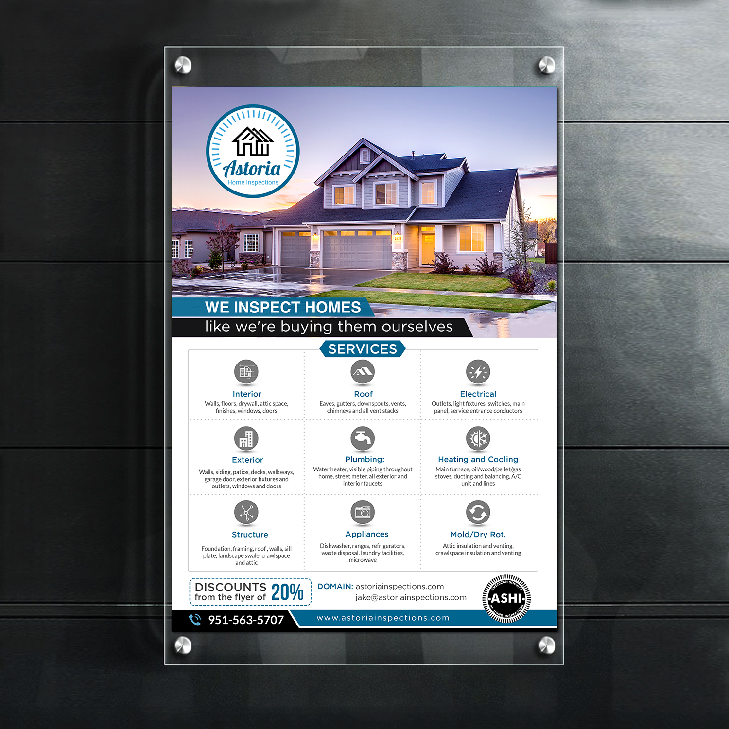 Flyer-Design von debdesign für Astoria Home Inspections | Design #19655401