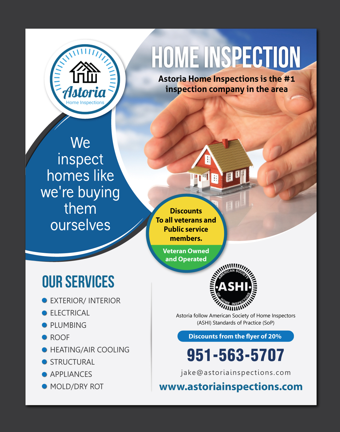 Flyer Design by meet007 for Astoria Home Inspections | Design #19651483