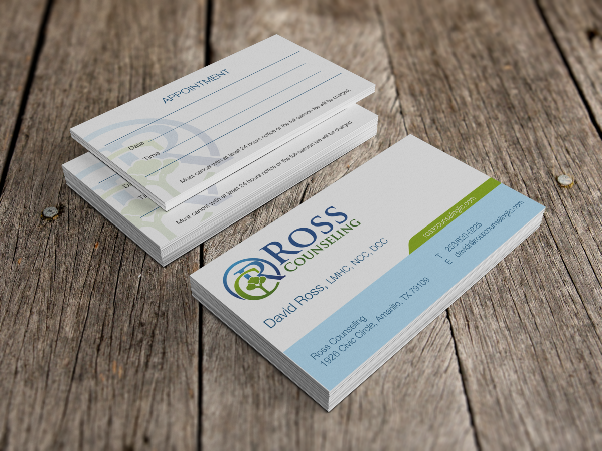 Business Card Design by HYPdesign for Ross Counseling, PLLC | Design #2916370