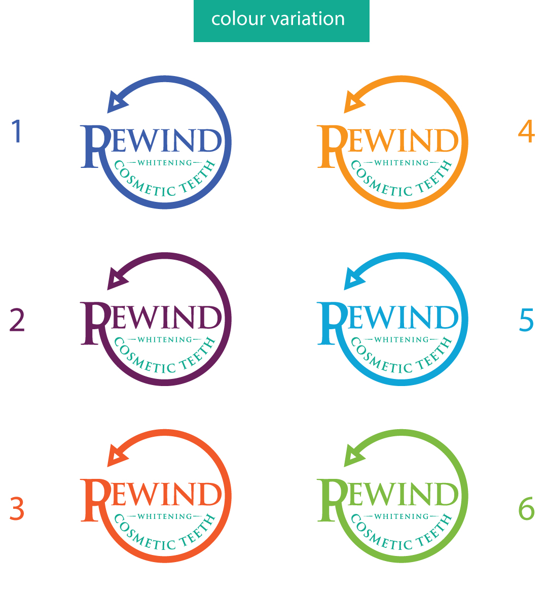 Logo Design by Juli creation for Rewind cosmetic teeth whitening  | Design #19678830