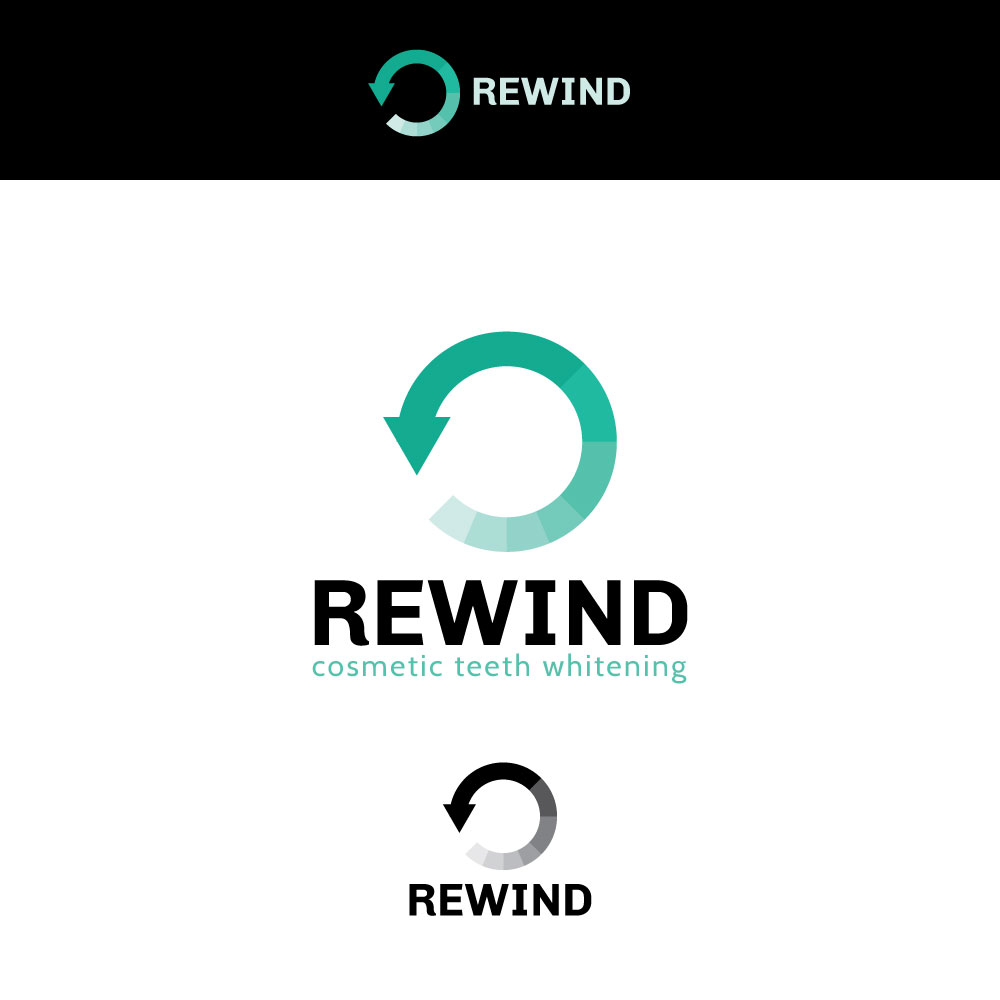 Logo Design by Natasa m. for Rewind cosmetic teeth whitening  | Design #19649311