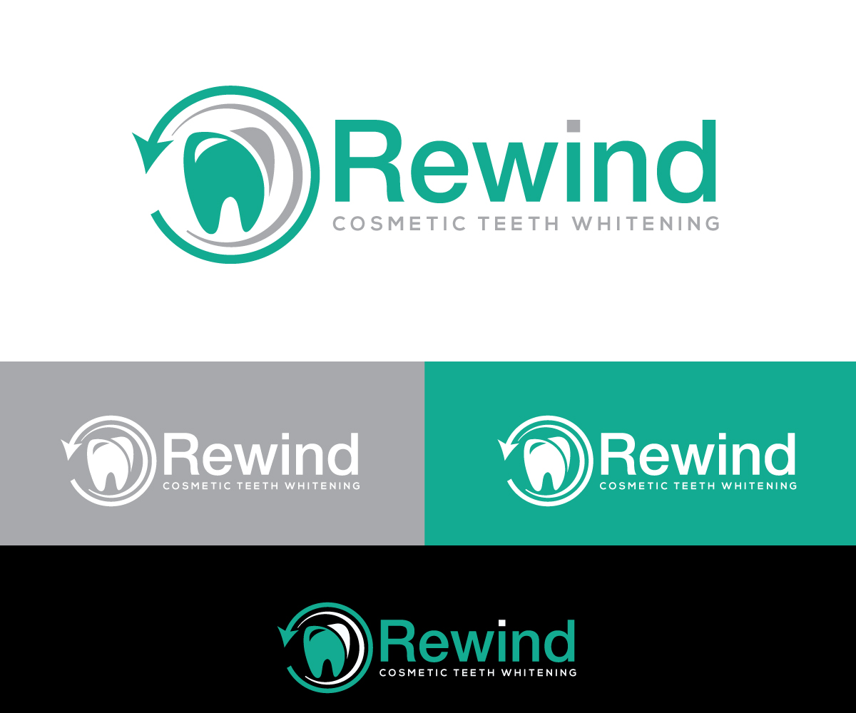 Logo Design by designmind78 for Rewind cosmetic teeth whitening  | Design #19654762