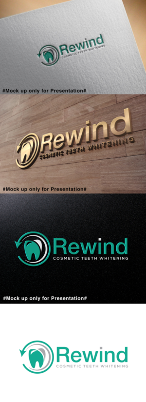 Logo Design by designmind78 for Rewind cosmetic teeth whitening  | Design: #19656074