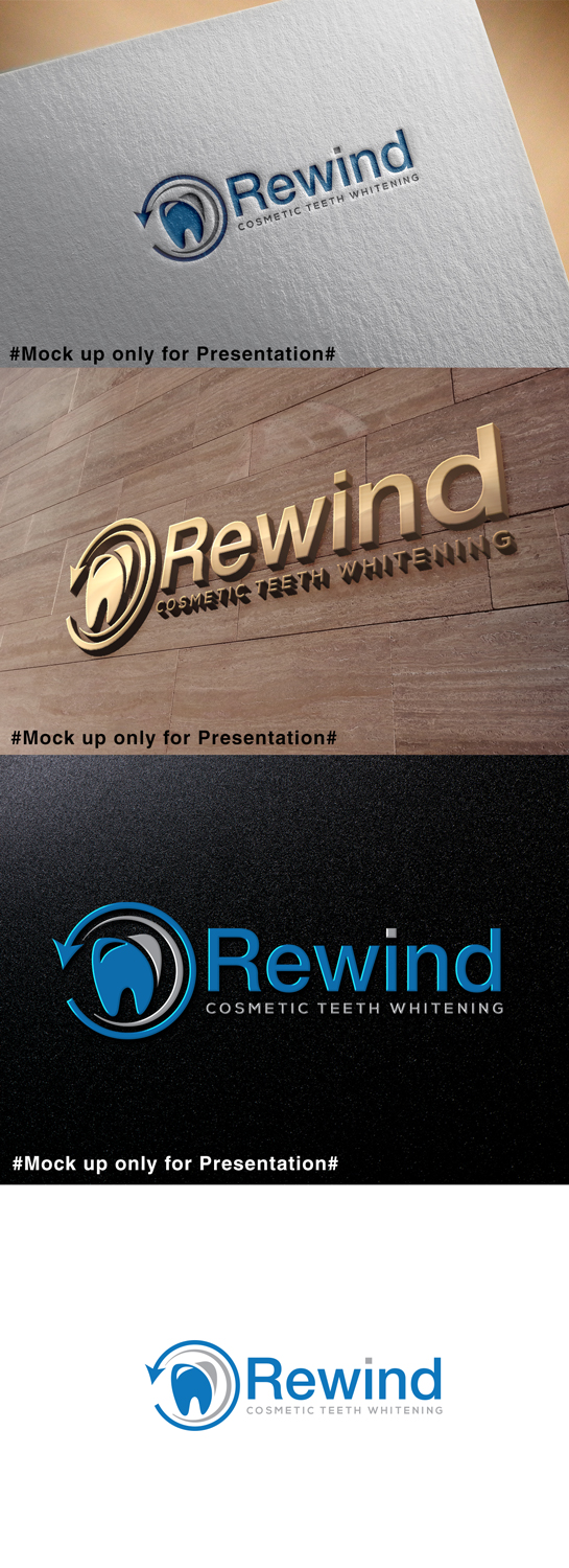 Logo Design by designmind78 for Rewind cosmetic teeth whitening  | Design #19681303