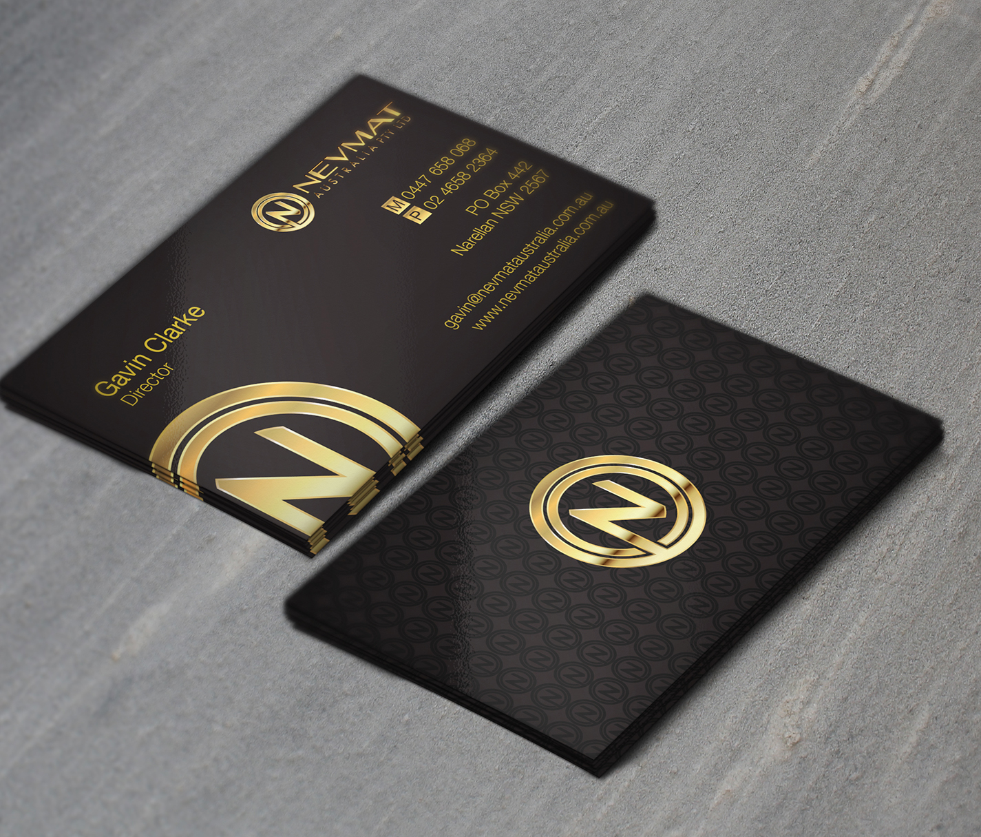 Design de Carte de Visite par IGlowCreationz pour Nevmat Australia Pty Ltd | Design : #2905768