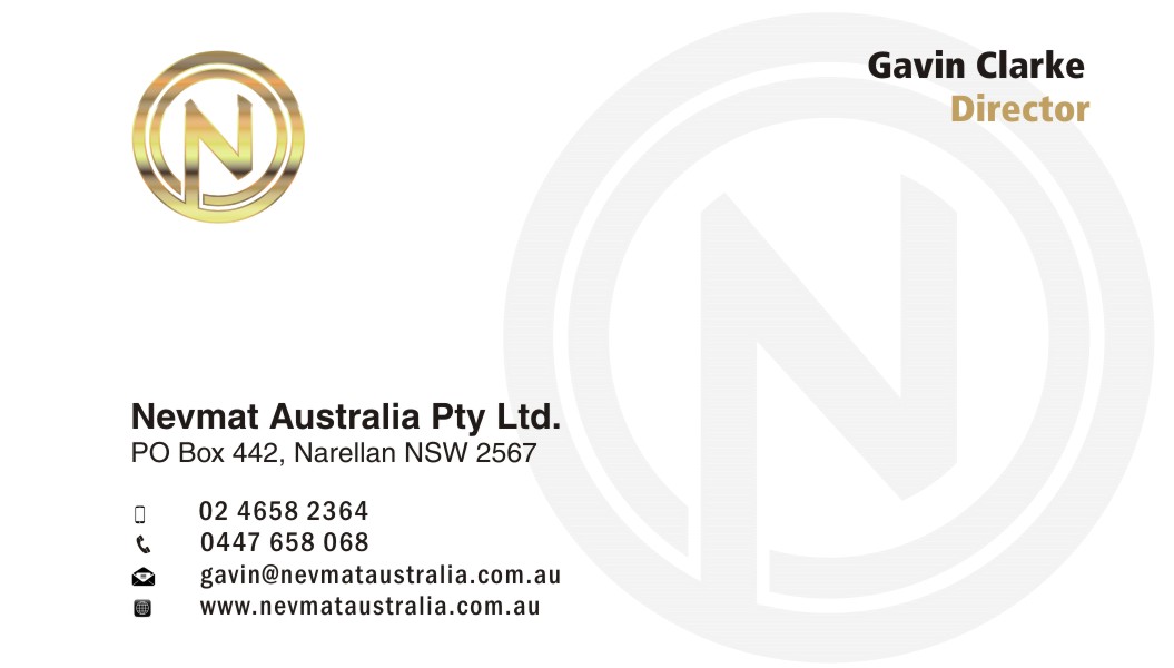 Diseño de Tarjeta de Presentación por caesars para Nevmat Australia Pty Ltd | Diseño #2901091