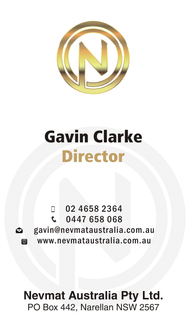 Diseño de Tarjeta de Presentación por caesars para Nevmat Australia Pty Ltd | Diseño #2901179
