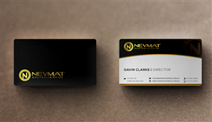 Business Card Design by stoodio.id for Nevmat Australia Pty Ltd | Design: #2902957