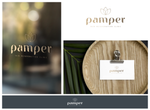 Pamper  (tag line is ) Skin Rejuvenation Clinic | Logo Design by DominicDesign