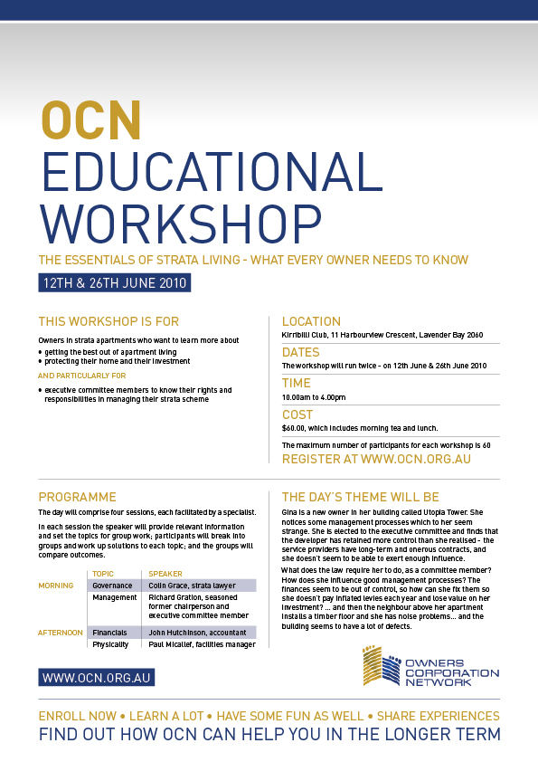 Flyer Design by Stephen Wilson for Owners Corporation Network of Australia Inc | Design: #54951