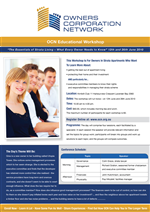 Flyer Design by Visual Connections for Owners Corporation Network of Australia Inc | Design: #56335
