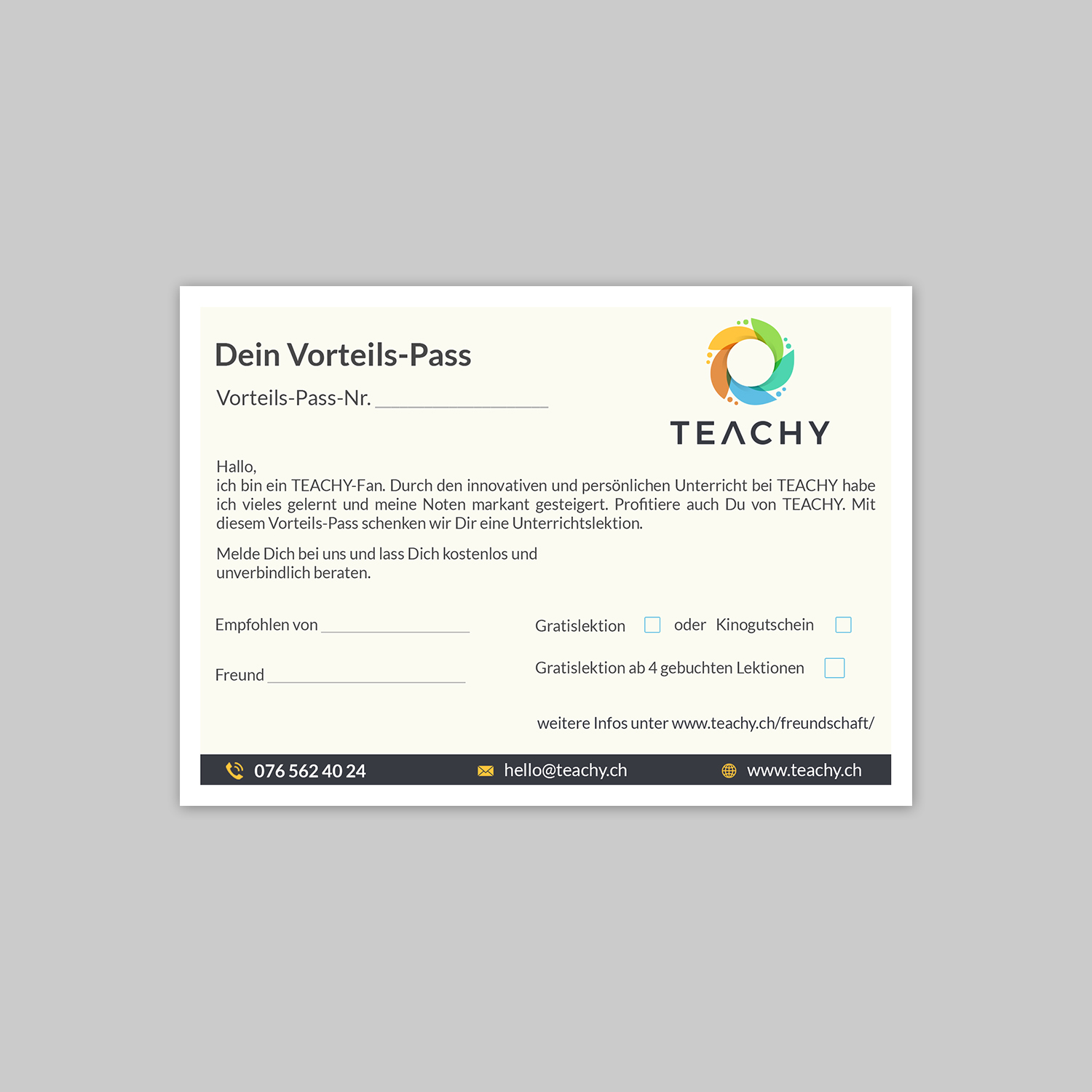 Print Design by debdesign for TEACHY GmbH | Design #19666002