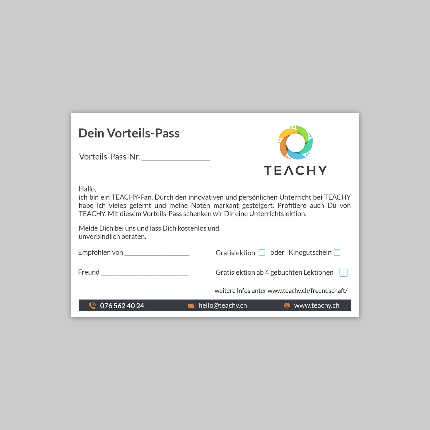 Print Design by debdesign for TEACHY GmbH | Design #19666003