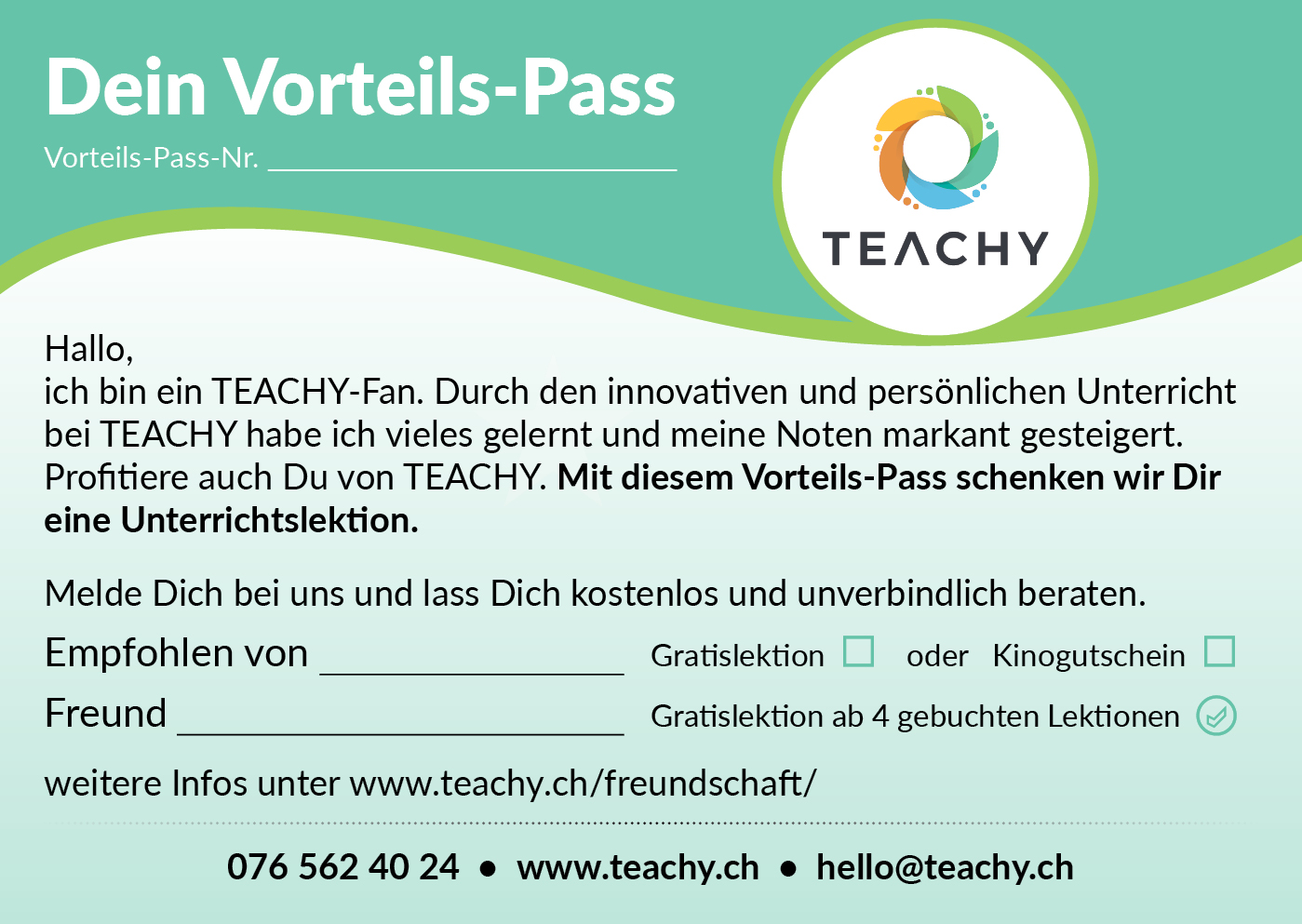 Diseño de Impresos por Samraj 2 para TEACHY GmbH | Diseño #19711999
