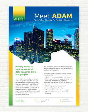 Diseño de Flyer por sun_design para Aecus Asia Consulting Pte Ltd | Diseño #19729270