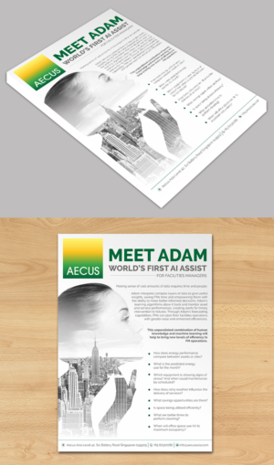 Diseño de Flyer por ecorokerz para Aecus Asia Consulting Pte Ltd | Diseño #19683836