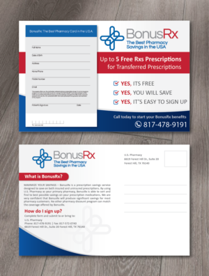 Rx card | Postcard Design by alex989