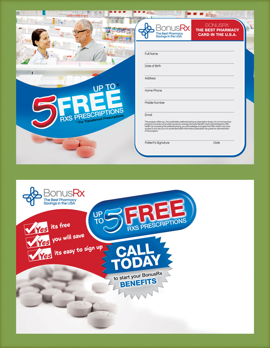 Postcard Design by UrbainFX for U.S. Pharmacy, Inc. | Design #19682920