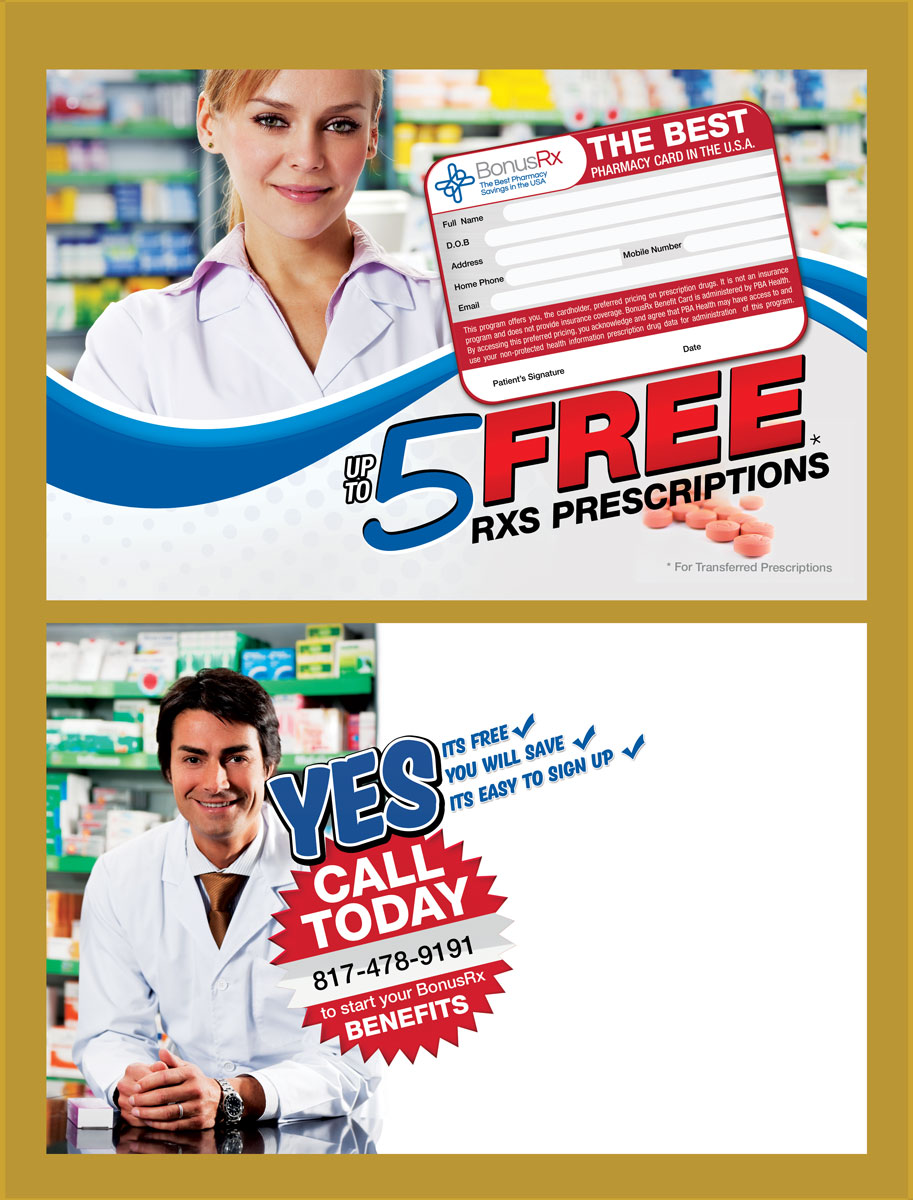 Postcard Design by UrbainFX for U.S. Pharmacy, Inc. | Design #19687063