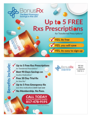 Rx card | Postcard Design by eleven