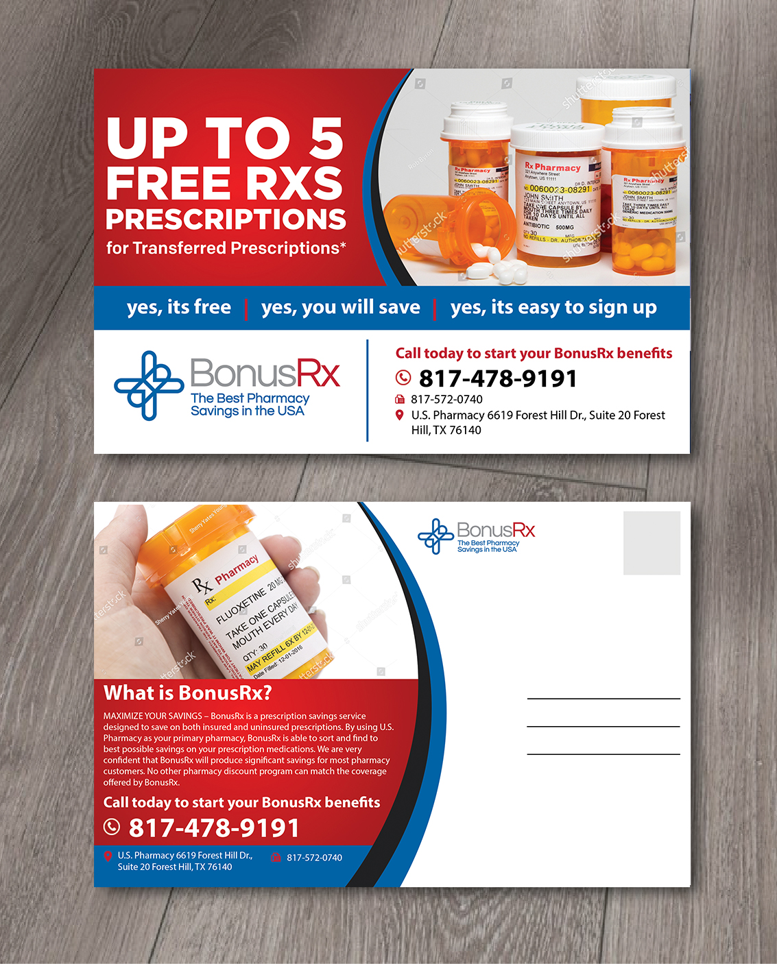 Postkarten-Design von aspiremedia für U.S. Pharmacy, Inc. | Design #19693536