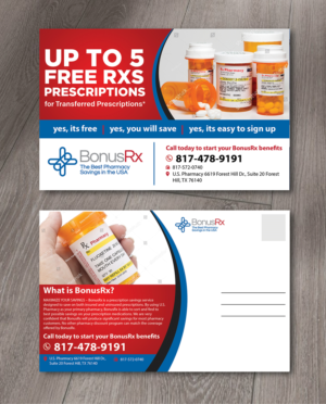 Rx card | Postcard Design by aspiremedia