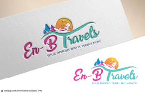 En-B Travels - your envious travel begins now  | Logo Design by Juli creation