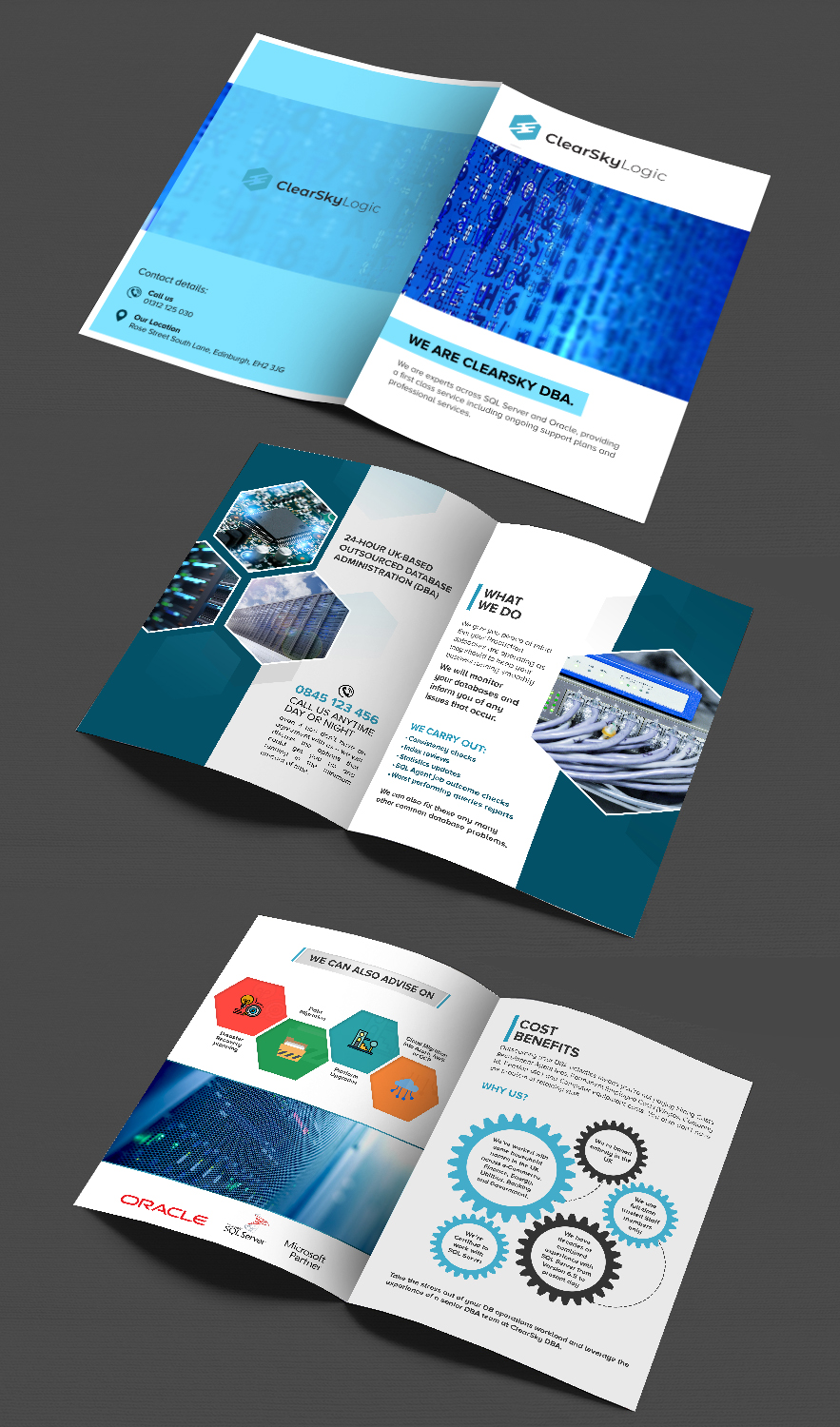 Brochure Design by creative.bugs for ClearSky Logic | Design #19723035
