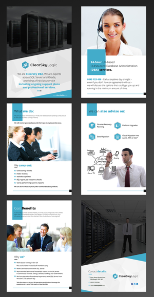 UK-based Database Management company needs a brochure / PDF | Diseño de Brochure por ecorokerz