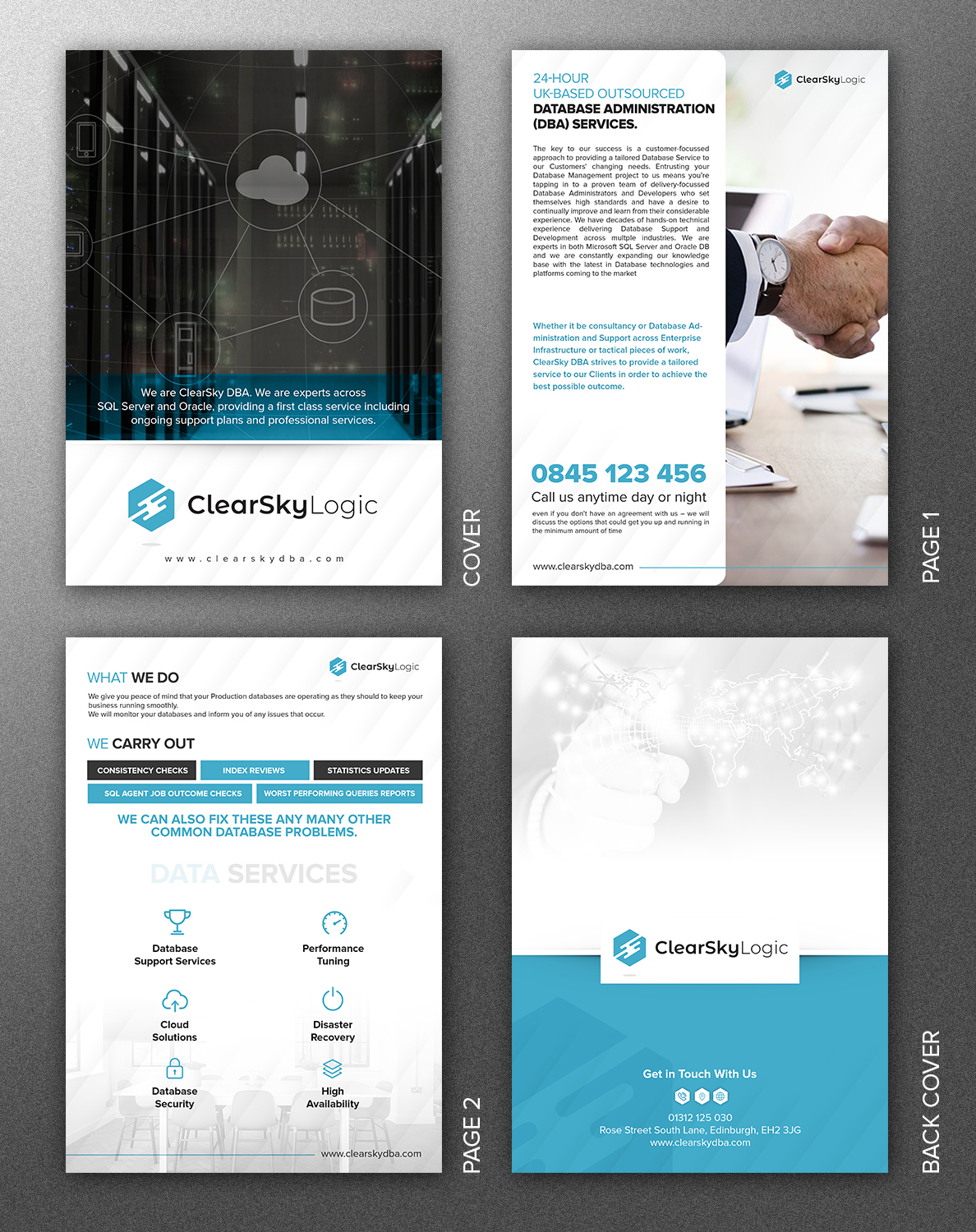 Brochure Design by SAI DESIGNS for ClearSky Logic | Design #19710421