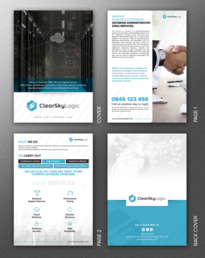 Brochure Design by SAI DESIGNS for ClearSky Logic | Design: #19710421
