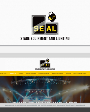 Stage Equipment and Lighting SEAL | Logo Design by AD-X