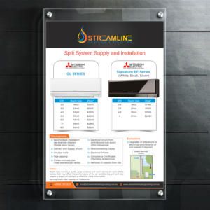 Flyer-Design von debdesign für Streamline Heating & Cooling | Design: #19664858